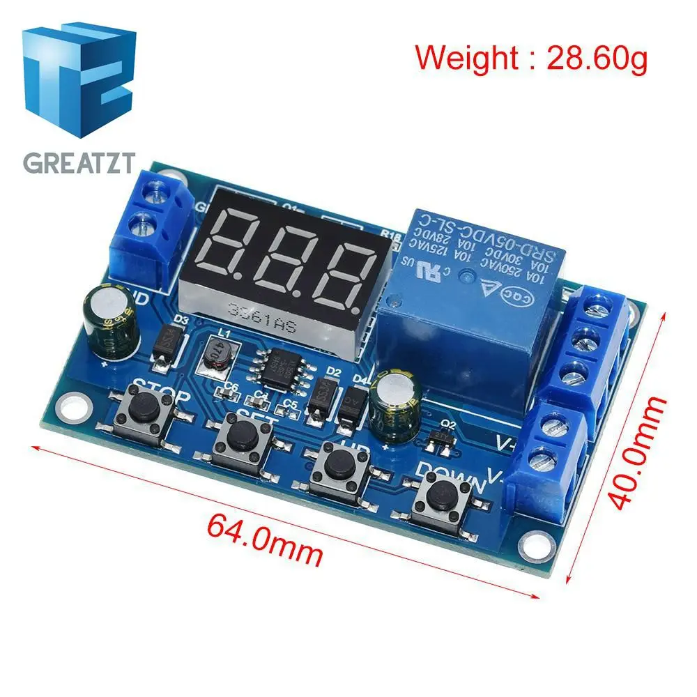 DC 6-40V Battery Charger Discharger Control Switch Undervoltage Overvoltage Protection Board Auto Cut Off Disconnect Controller