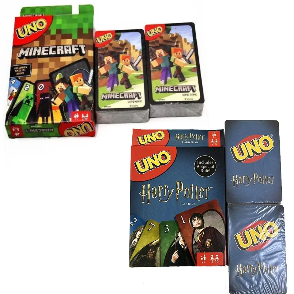 New UNO Joint Minecraft Solitaire Multiplayer Entertainment Card Game Super Fun Parent-Child Interaction Puzzle Poker