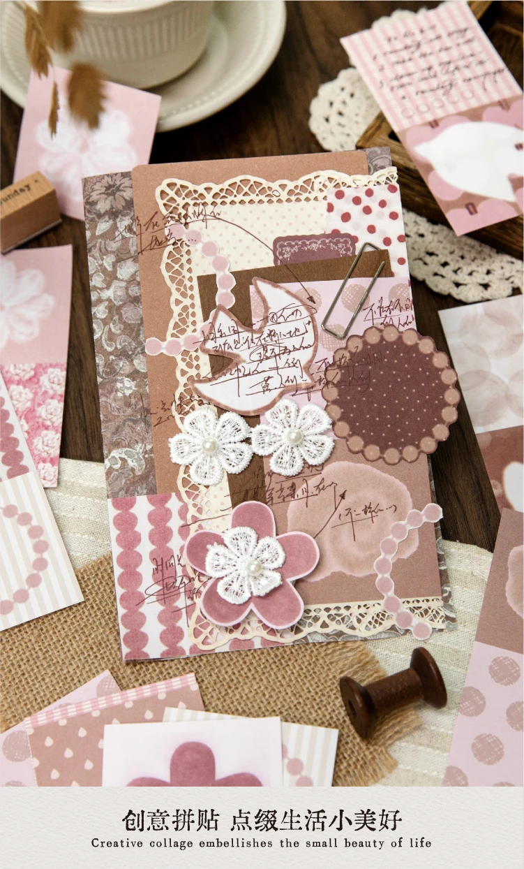 Journal GO 50 Blatt Memo-Blöcke im Salz-Ästhetik-Design, Notizblätter mit verträumtem Blumenmuster für Planer, Tagebücher, Scrapbooks & DIY-Bastelarbeiten – Detail 7