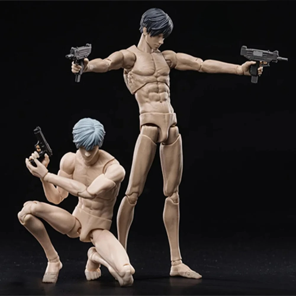 

In Stock VTOYS X BMS 1/12 FIGURE BODY ONE Articulated Doll Super Flexible Joint Body 16.5cm White Yellow Action Figure Model