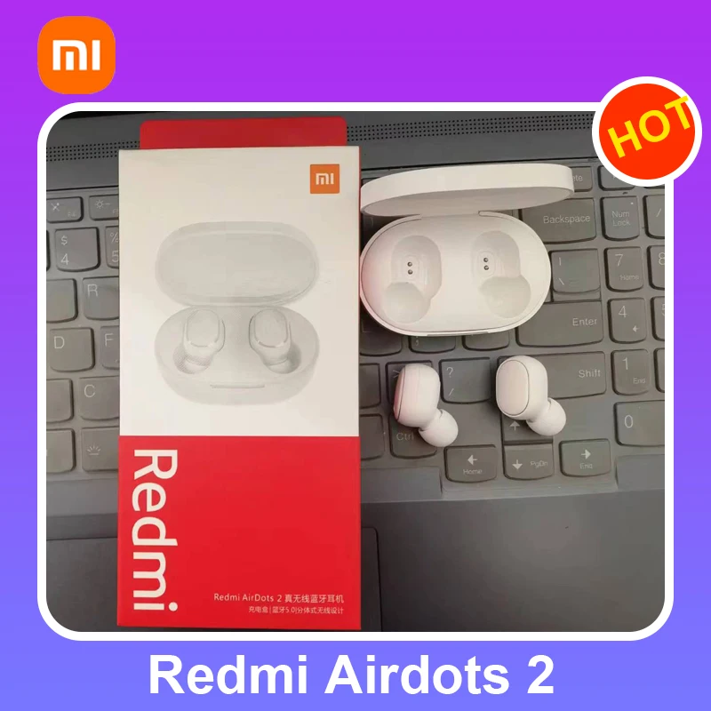 Xiaomi Redmi Airdots 2 Earphones Xiaomi True Wireless Headphones Bluetooth Air Dots Headset TWS Earbuds Control For Dropshipping