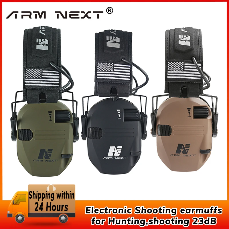 Electronic Shooting earmuffs Tactical headset Ear Protection Anti-noise Ear muff for Hunting Ear Defender Sound Amplification