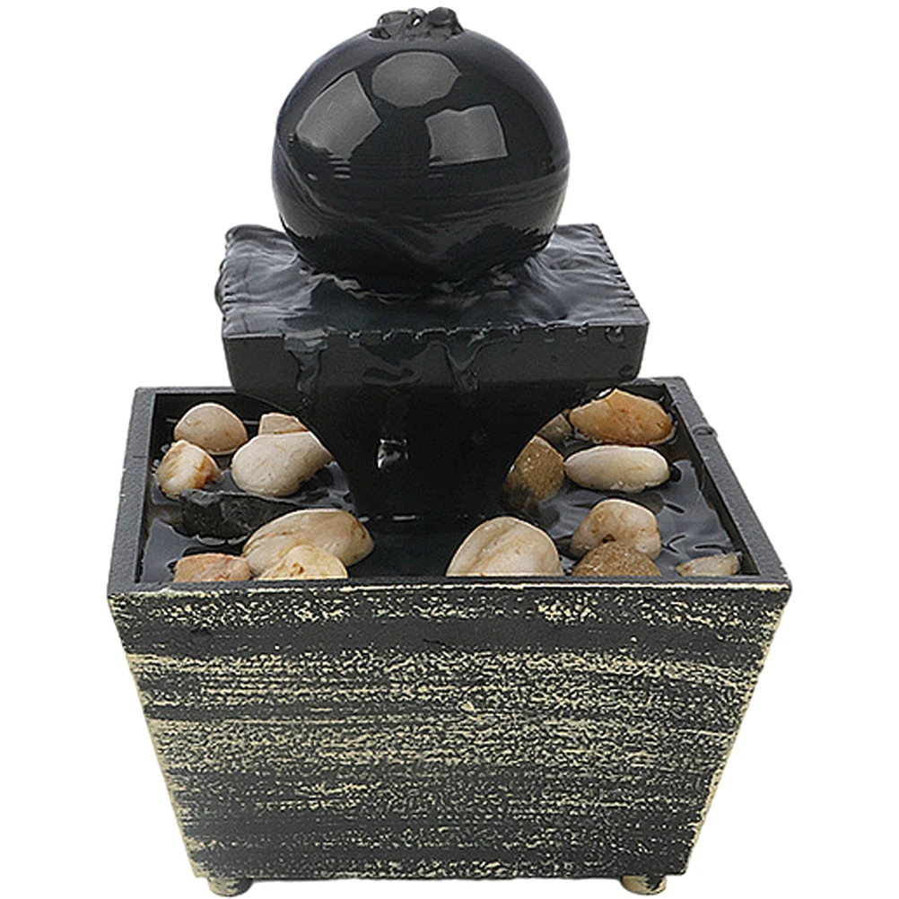 

Creative Fountain Ornaments Decorations Desktop Flowing Mini Electric Table Fountains Indoor Abs Office Water