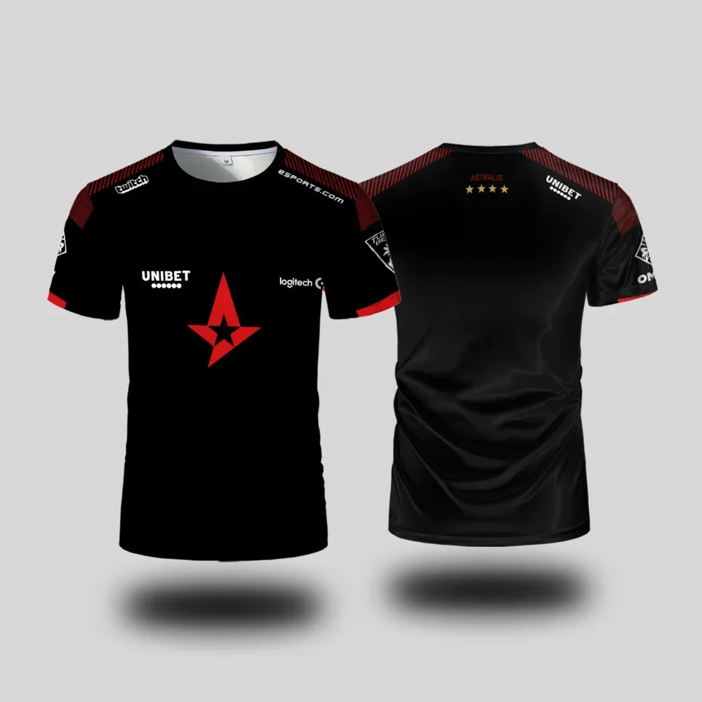 Astalis Esports نادي موحد جيرسي CS2 المهنية الدوري لاعب التدريب القمم تي شيرت رجالي مخصص الرياضة س الرقبة قصيرة الأكمام