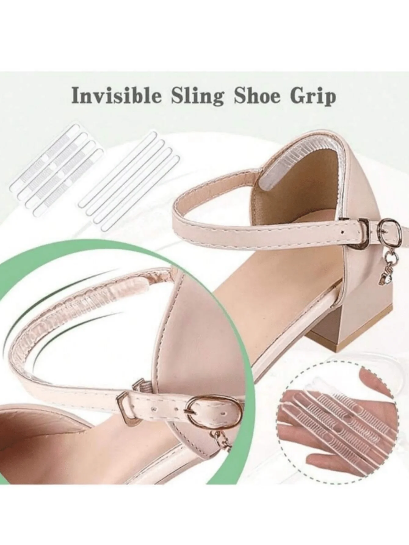 4Pcs Silicone Heel Stickers Heel Grips for Women Men Anti Slip Heel Cushions Non-Slip Inserts Pads Foot Heel Care Protector image 4