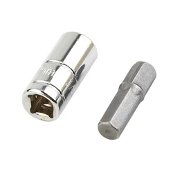 1/4 Square Drive To 1/4 Hex Shank Impact Socket+1/4 Drill Socket Adapter Hand Tools Repair Tools Wrench Socket