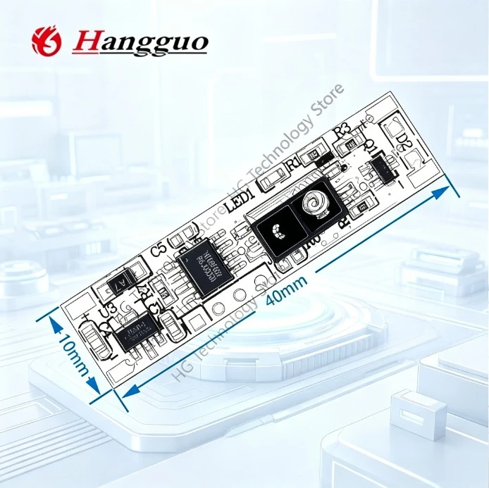 5PCS/lot  Hand sweep induction switch module Cabinet wardrobe LED light Non-touch hand sweep switch module 5V 12V