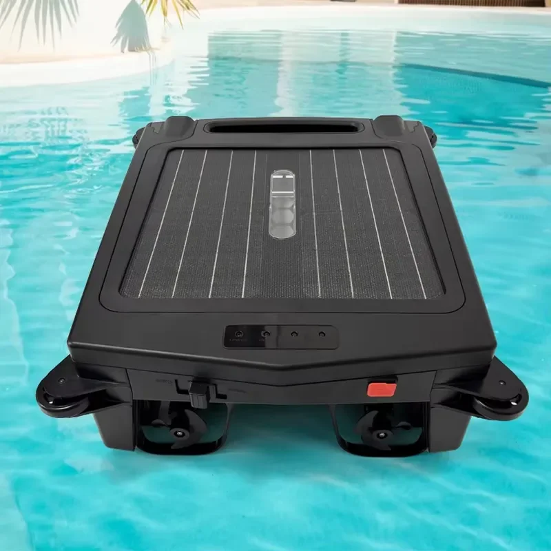 For APP & Remote Controlled Solar Pool Skimmer Robotic Pool Cleaner Automatic Swimming Pool Cleaning Robot
