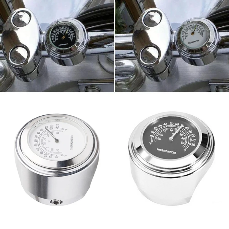 22-25Mm Motorcycle Watch Thermometer Temp Gauge Waterproof Moto Styling Accessories Moto Handlebar