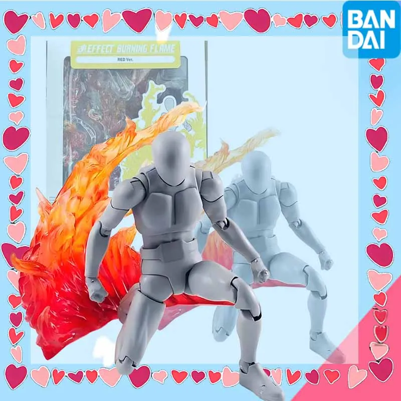 

High quality Bandai Original SHF EFFECT BURNING FLAME RED VER attachment Action Figure Toys For Boys /Girls Kids /Christmas Gift
