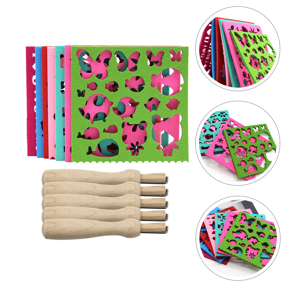 

1Set Woolen Felting Mold Kit Felt Craft Needle Tool Kit Felt Beginner Supplies Efficient DIY Gift Set Felting Needle Tool