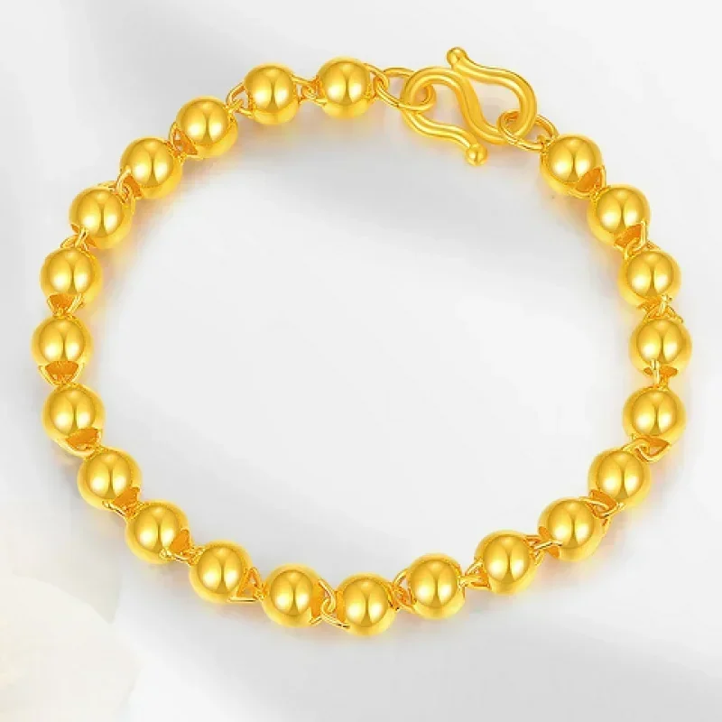 999 real 24k gold bracelet men all the way to wealth real gold bracelet boss chain eight parties to wealth real gold bracelet