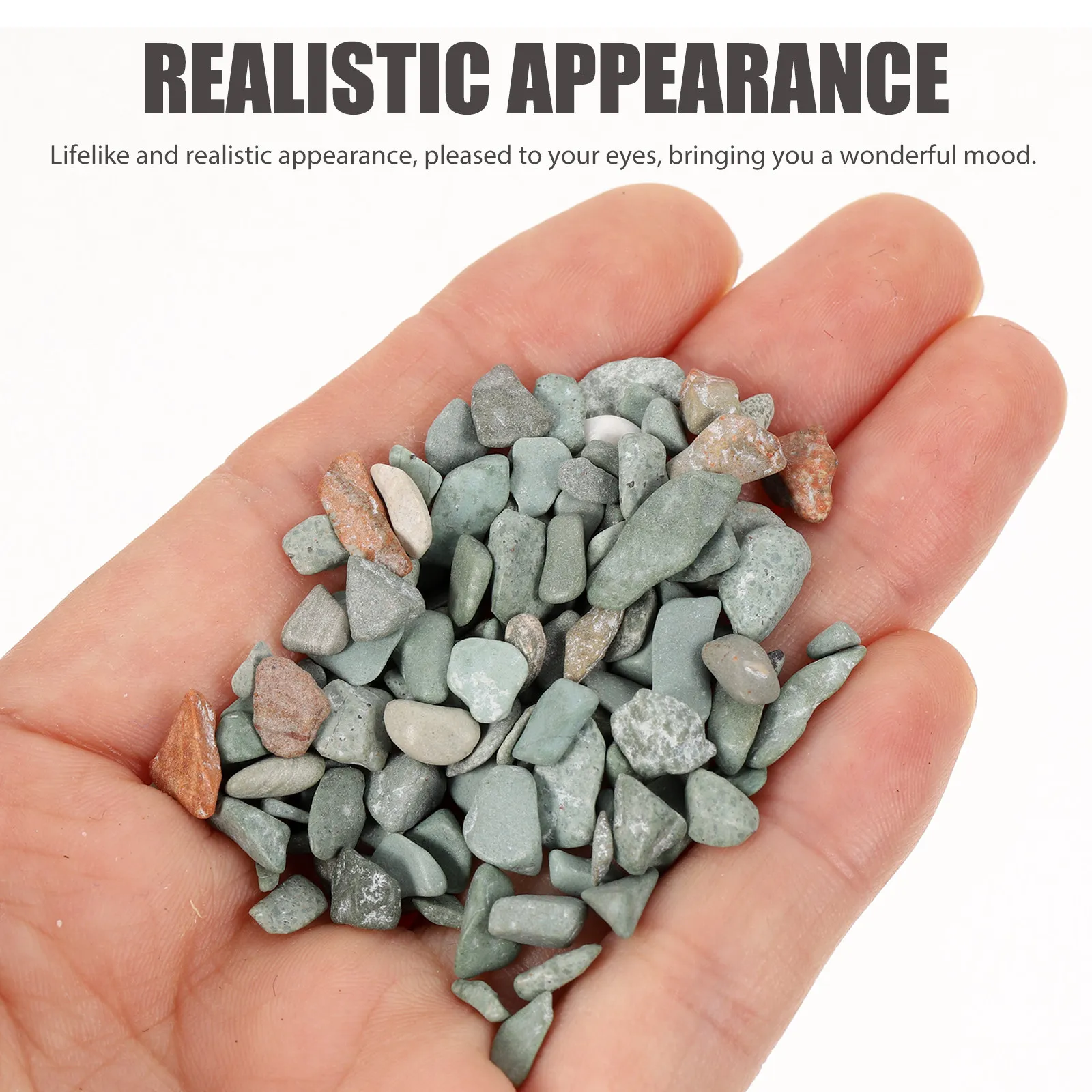 Microlandscape Natural Small Rock Miniature Stones Mini Garden Fish Tank Sand Table Decoration Diorama Stone Material Kit