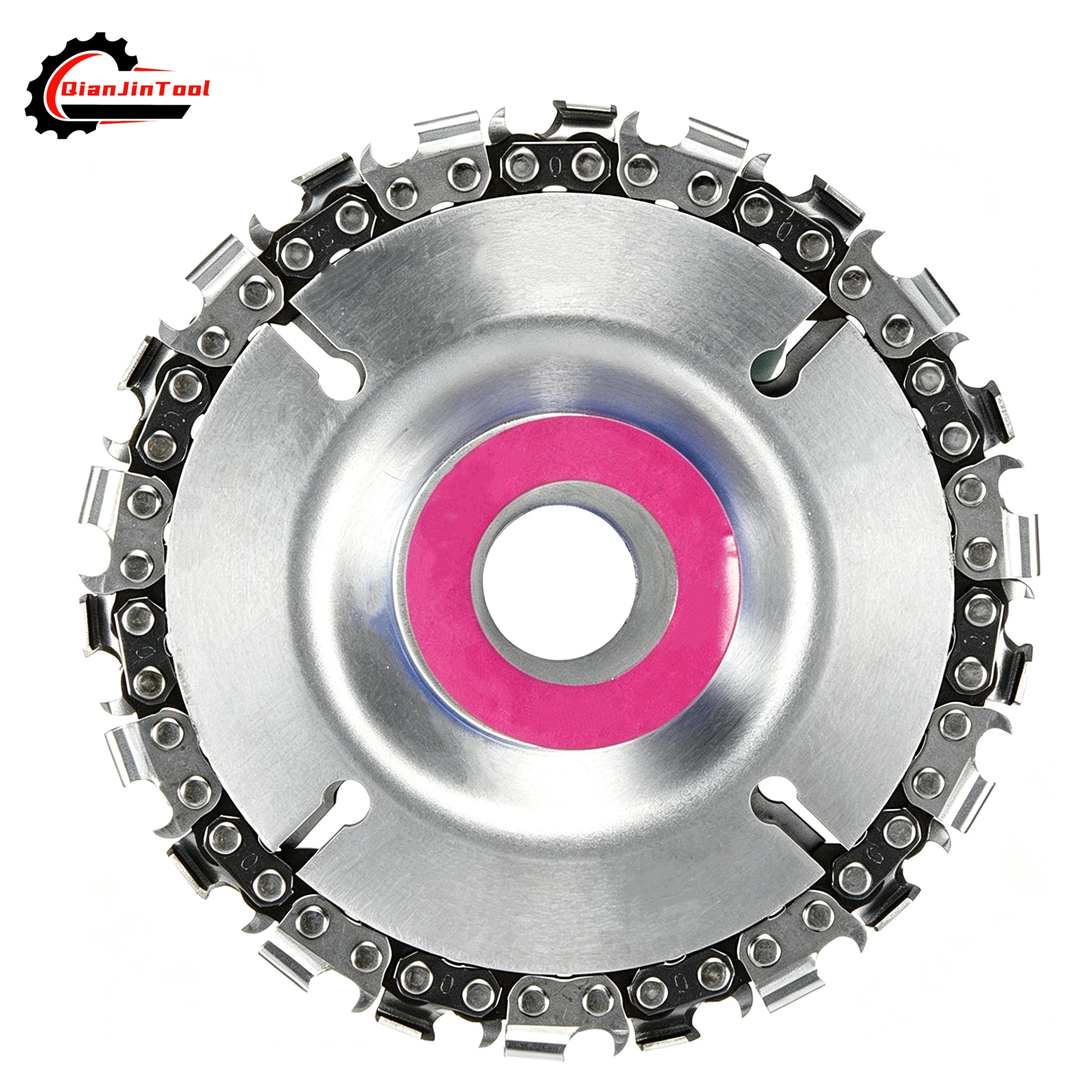 4 Inch 22 Teeth Chain Saw Blade Angle Grinder Disc Multifunction Woodworking Wood Metal Grooving Carving Disc Fine Cutting Tool