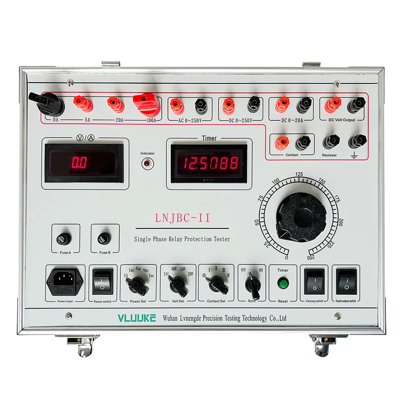 

Lvnengde LNJBC-II Single-phase Relay Protection Tester High Precision Digit Inverter DC Relay Protection Calibrator