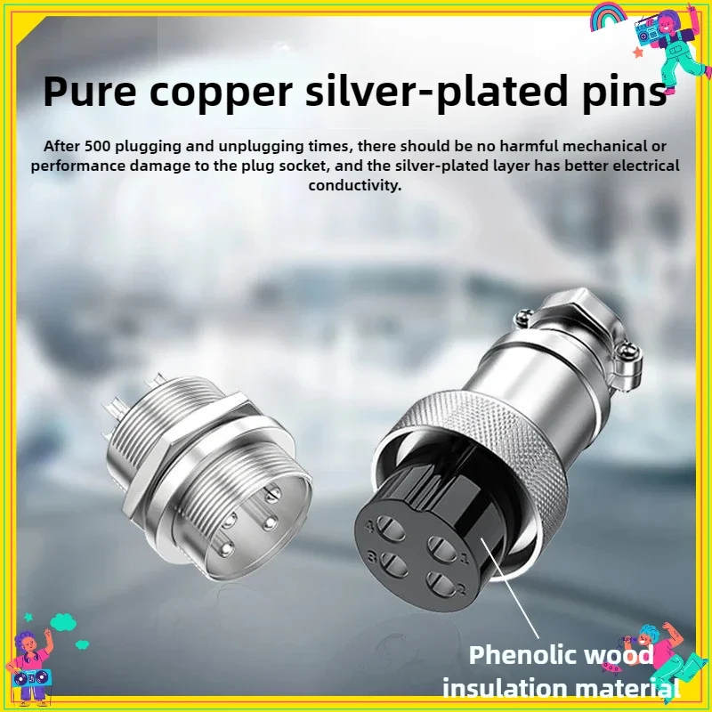1Set GX16 2/3/4/5/6/7/8/9/10 Pin Male & Female 16mm Metal Circular Aviation Connector Socket Plug 2PIN 3PIN 4PIN 5PIN 6PIN 7PIN