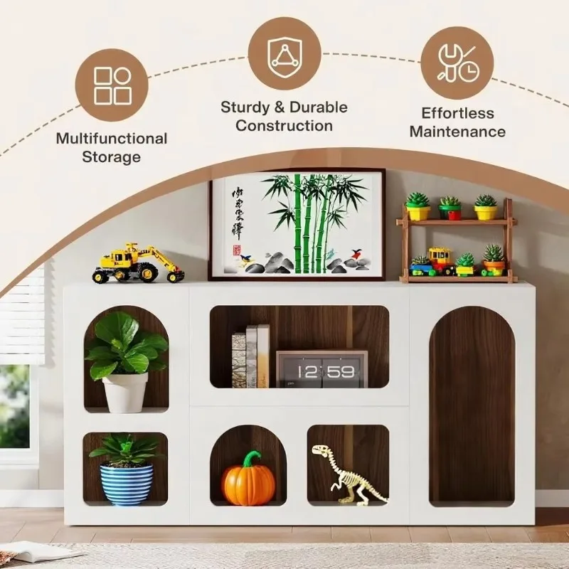 Superfície do console em madeira maciça fácil de instalar