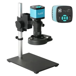 Professional Digital Video 48MP 55MP 4K 1080P HDMI USB Microscope Camera 100X C-Mount Lens for PCB Soldering Watch Repair