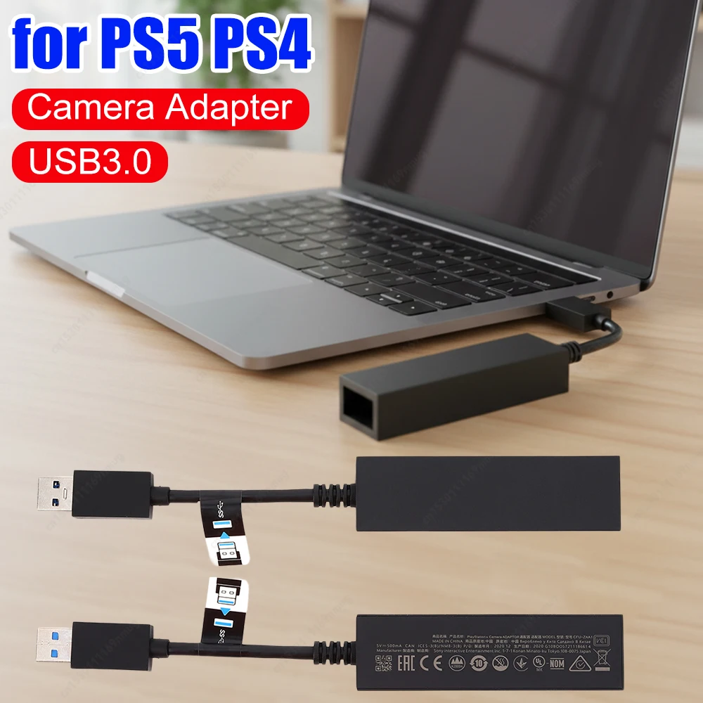 For PS4 Camera Adapter for PS5 Console VR Connector USB3.0 Converter Connecting Cable for PS5 VR Conversion Cable Adapter
