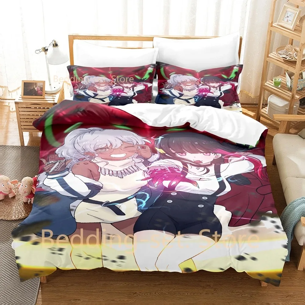 

2024 METALLIC ROUGE Bedding Set Single Twin Full Queen King Size Bed Set Adult Kid Bedroom Duvetcover Sets Anime Bed Sheet Set