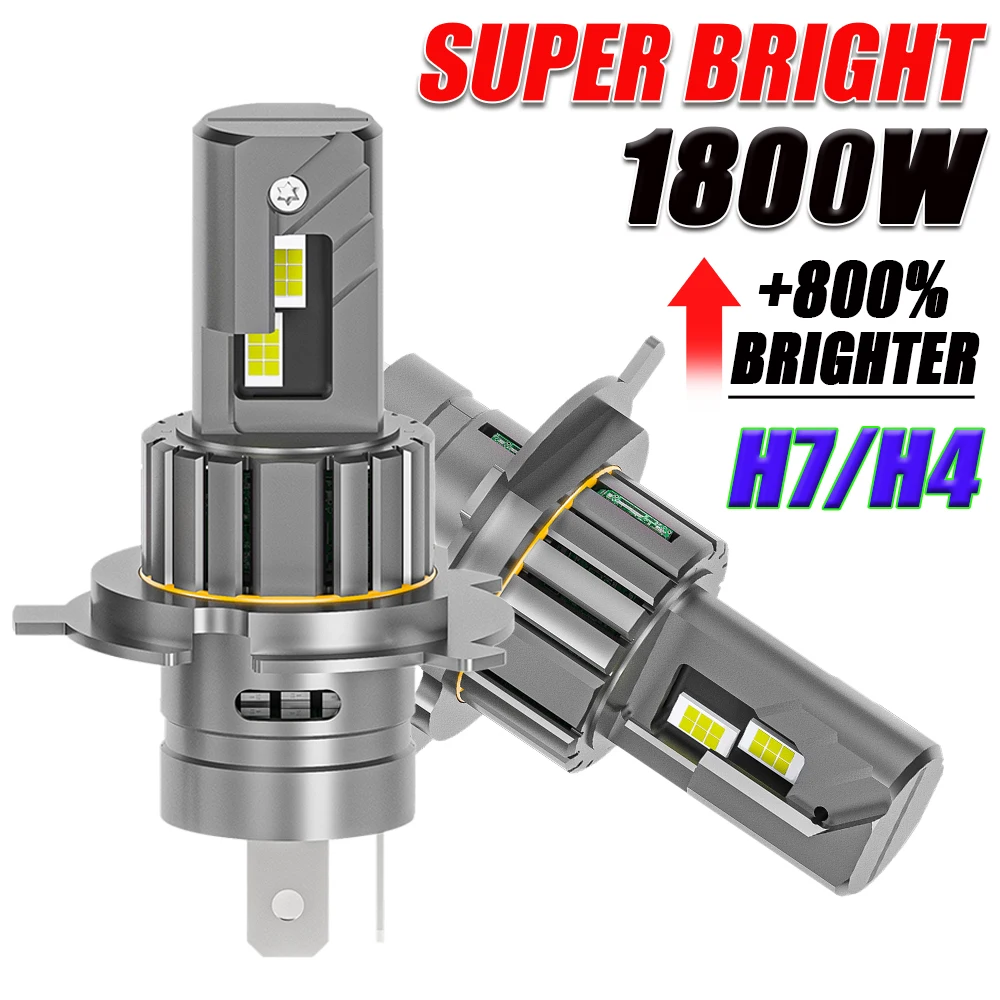 

H4 H7 LED CANBUS Headlight Bulbs 900000LM Super Bright Led Lights for Car 9003 HB2 6000K White High Low Beam Automobile Lamp 12V