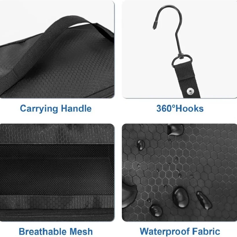 Suitcase Organizer High-capacity Travel Luggage Organizer Hanging Shelve Packing Cube Closet Collapsible Hanging Storage Bags - view 4