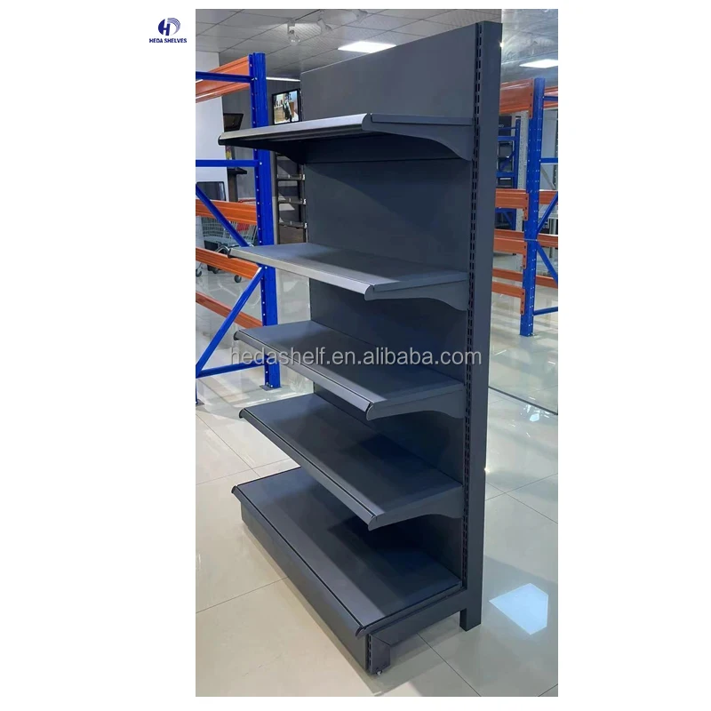 custom.Heda Supermarket Store Shelf Convenience Store Gondola Rack Display Steel Groceries Shelves /Racking and Shelving