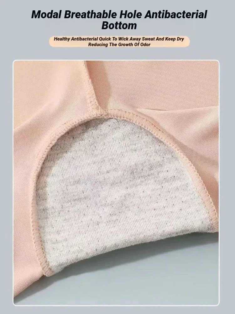 CHUANGERM Nahtlose High-Waist-Shorts für Damen, Bauchkontrolle, Hüftlift, Eisseide, Sicherheitshosen, Sportunterwäsche – Detail 5
