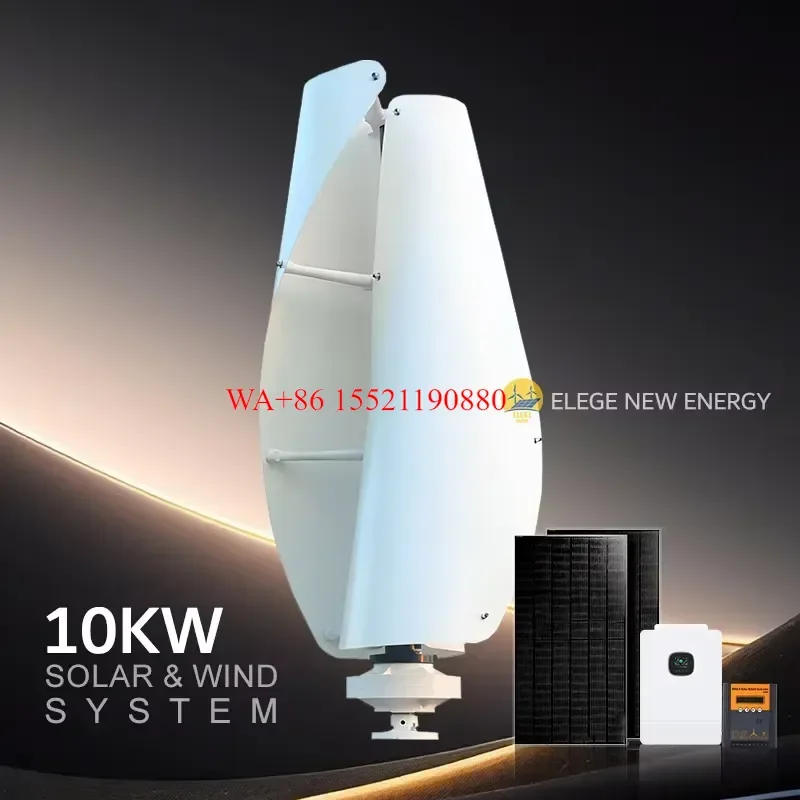 WMWMNU for Elege 1KW 2KW Roof Mount Residential 12v 24v 48v 7-12m Vertical Axis Efficient Popular Wind Turbine Windmill