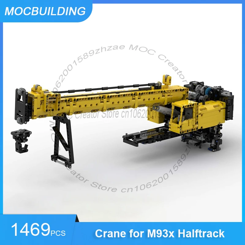 

Crane for M93x Halftrack Model MOC Building Blocks DIY Assemble Bricks Transportation Creative Collection Toys Gifts 1469PCS