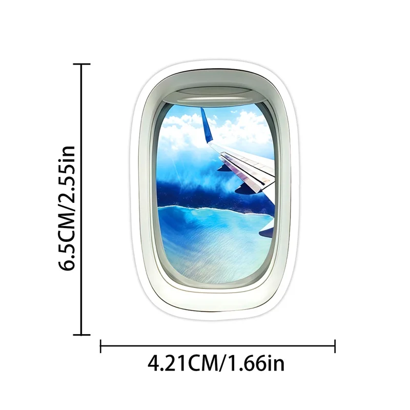 10/30/50PCS Cute Watercolor Travel Sticky PVC Sticker Aesthetic DIY Decoration Scrapbooking Hand Accounting Supplies
