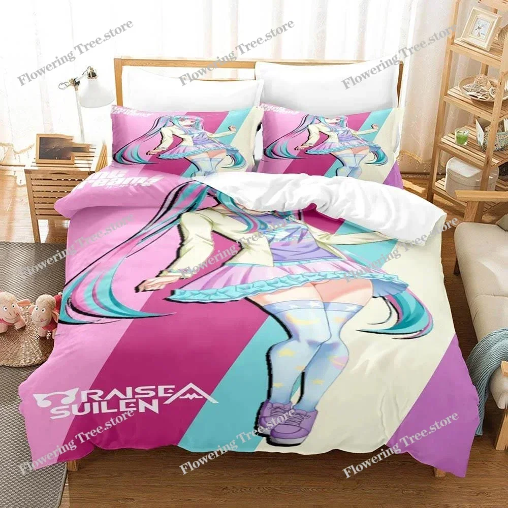 

Raise A Suilen Reona Nyubara Bedding Set Boys Girls Twin Queen Size Duvet Cover Pillowcase Bed Kids Adult Home Textileextile0299