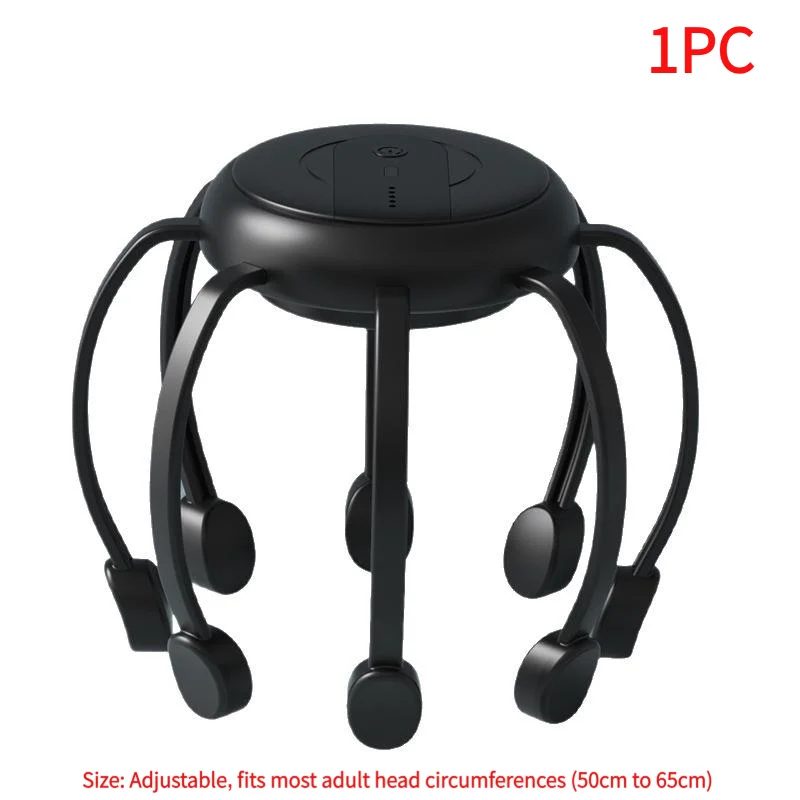 1Pc Electric Scalp Massager Head Massage Machine Intelligent Vibrating Stress Relax With 5 Modes 360 Degree Hair Massager.