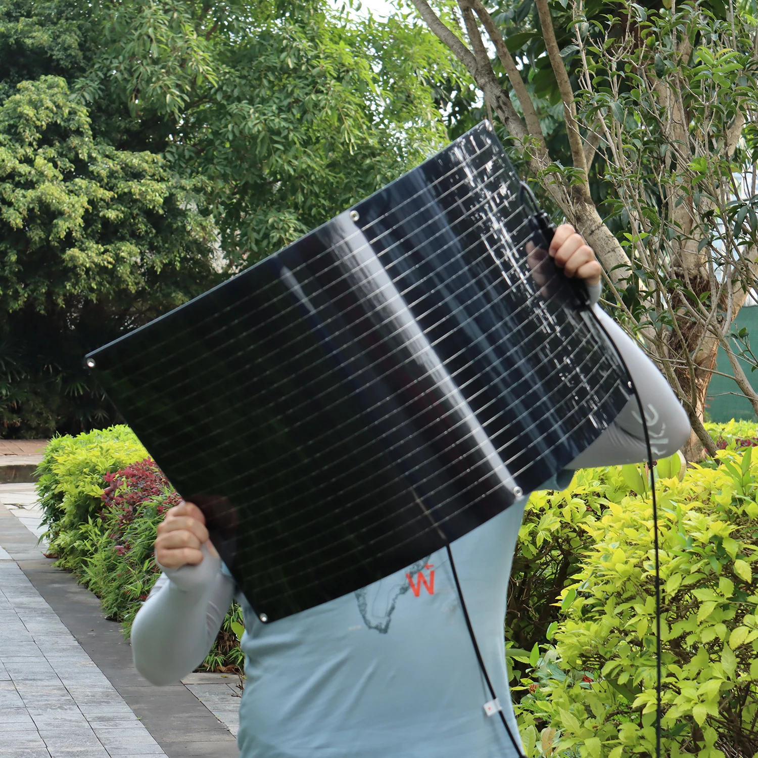 

WUZECK 50W(1-2PCS) 100W Flexible Solar Panel 12V kit System Bendable Cell Solar Battery Camping RV Boat Mobile Power Supplies