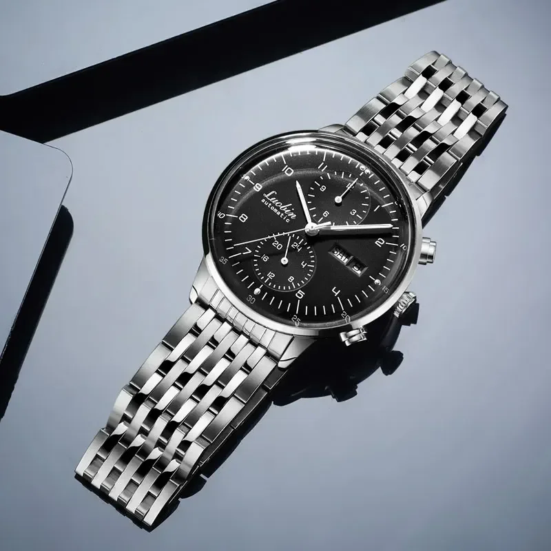 Herenmode Mechanische Horloges Zakelijk Automatisch Horloge Roestvrij Staal Lichtgevende Designer Klok Relojes De Hombre Nieuw 2023