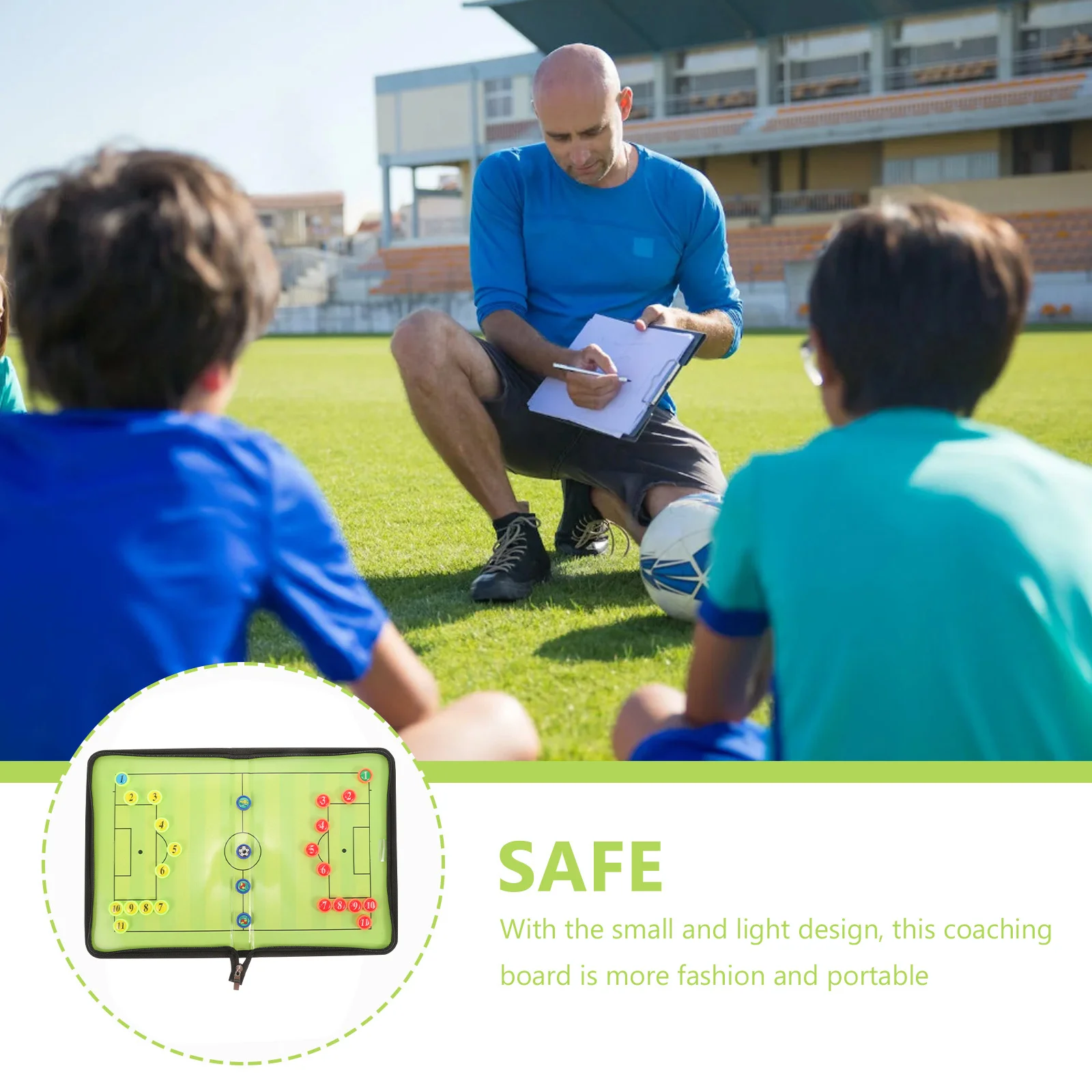 حافظة مغناطيسية لكرة القدم وخفيفة الوزن ومحمولة للتدريب على رياضات الفريق