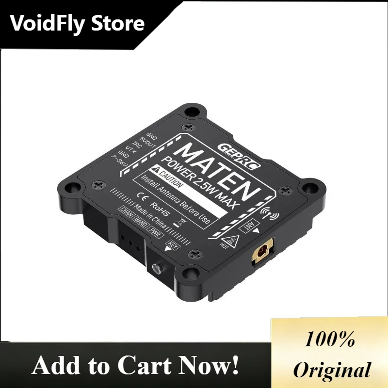 VoidFly 1pcs for GEPRC MATEN 5.8G 2.5W VTX 2500mW Transmitter Transmitting Module 7V-36V Built in Microphone for Long Range Raci