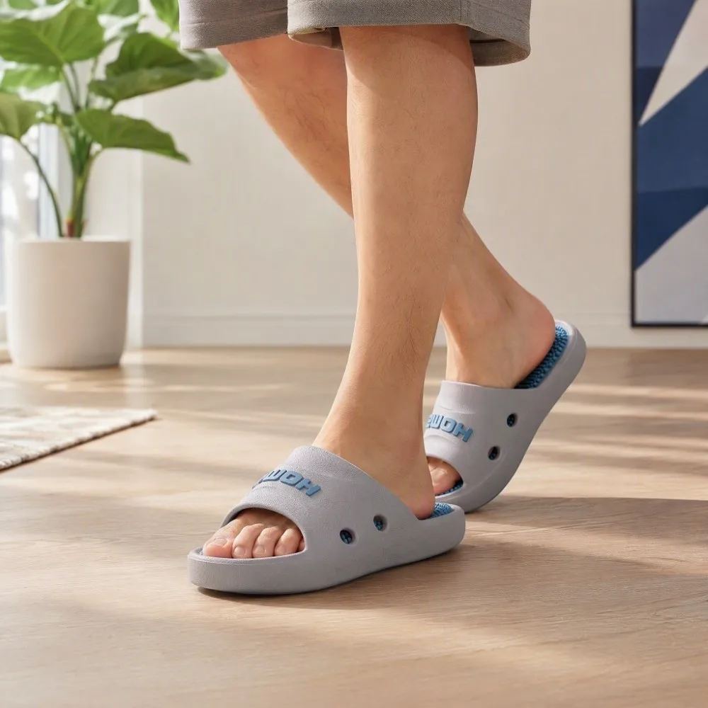 Fashion Non-Slip Foot Massage Slippers Feet Care Creative Acupressure Massage Slippers EVA Home Acupoint Foot Slippers Bath