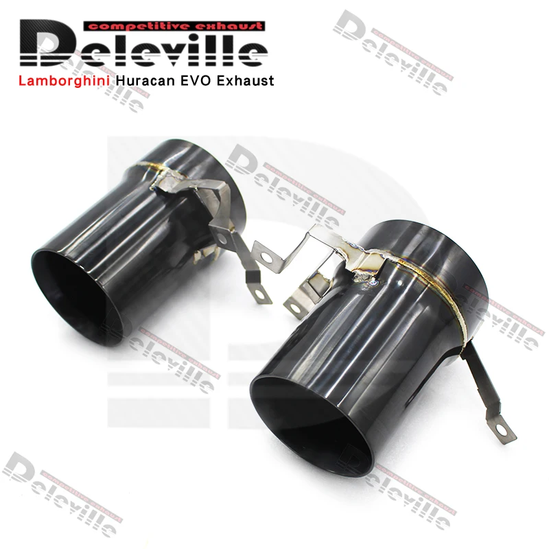 Deleville Exhaust Tips Tail Pipe For Lamborghini Huracan EVO/STO 2014- Titanium Exhaust Pipe High Performance Automobile