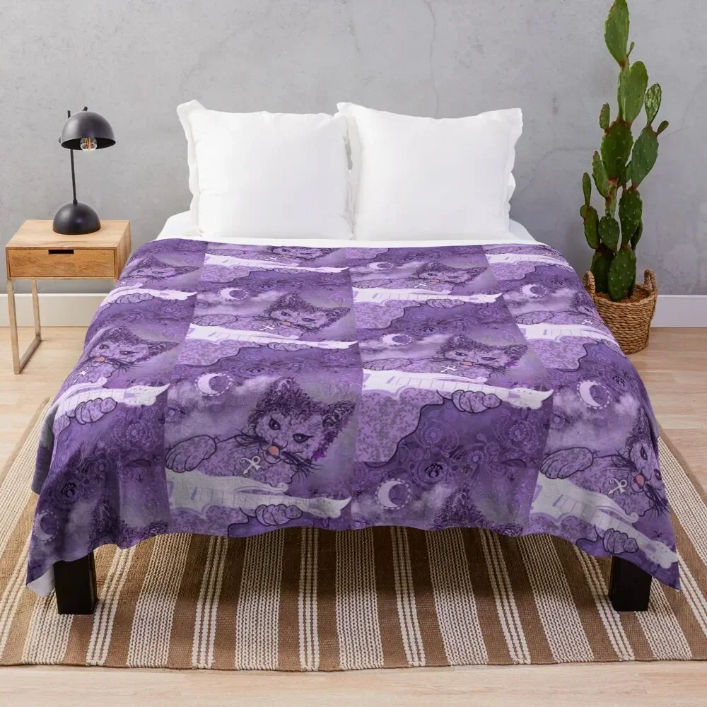 Purr-fectly Prince Throw Blanket Blankets For Baby Soft Plaid cosplay anime Blankets
