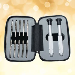 12 Pcs Portable Eyeglasses Repair Kit Lightweight Sunglasses Suite Watch with Container Box Frame Jewelry
