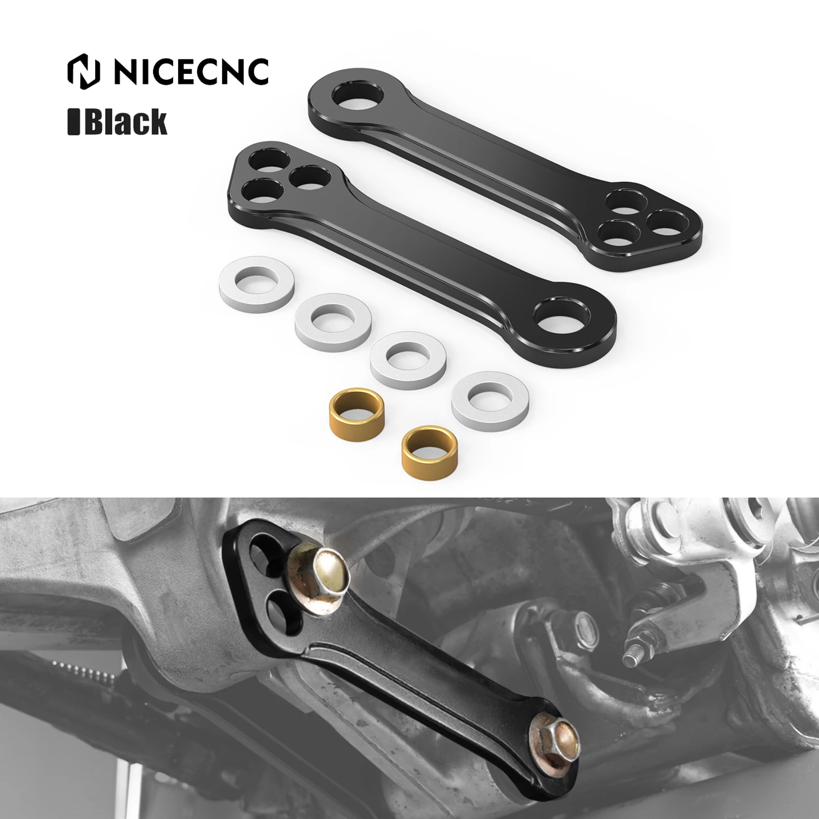 

NICECNC For Suzuki DRZ400SM DRZ400S DRZ400E DRZ 400 2000-2024 2023 Adjustable Lowering Link Kit DR-Z 400SM 400S 400E DR-Z 400