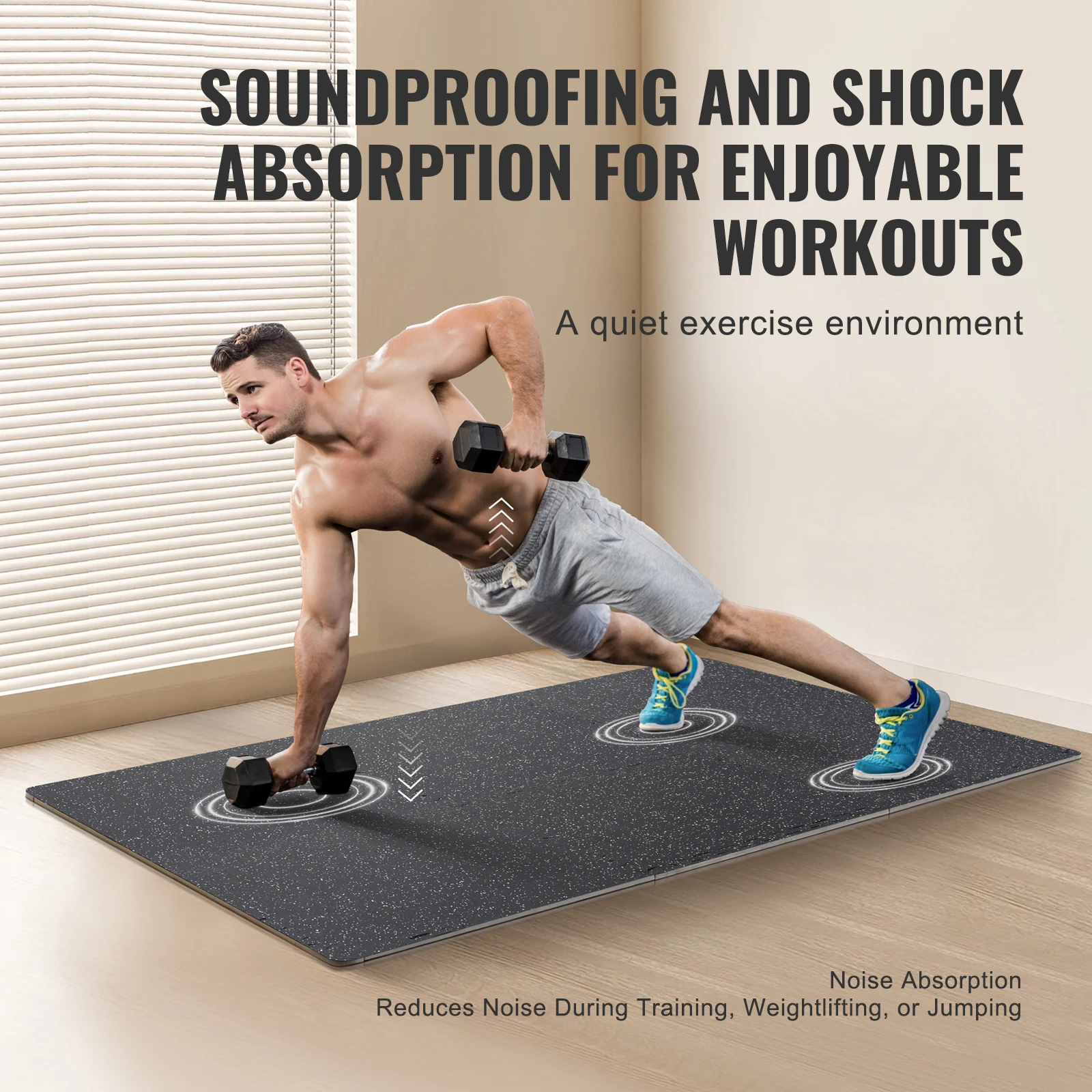 VEVOR Tapis Puzzle Emboîtable - Home Gym Rubber Flooring avis et prix