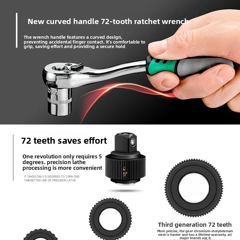 

Удлиненная рукавная отвертка, полный комплект для ремонта автомобилей, промышленный класс, 46-хромованадиевая сталь, авторемонтный комплект