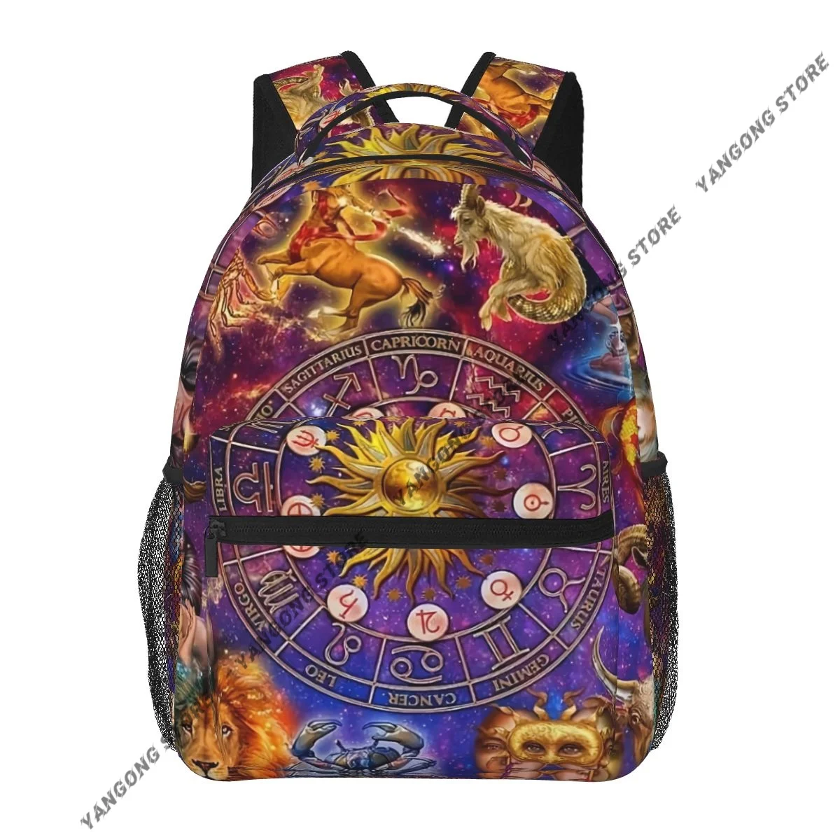 Backpack Casual Travel Bag Astrology In The Galaxy School Bag Fashion Shoulder Bag For Teenage Girl Bagpack