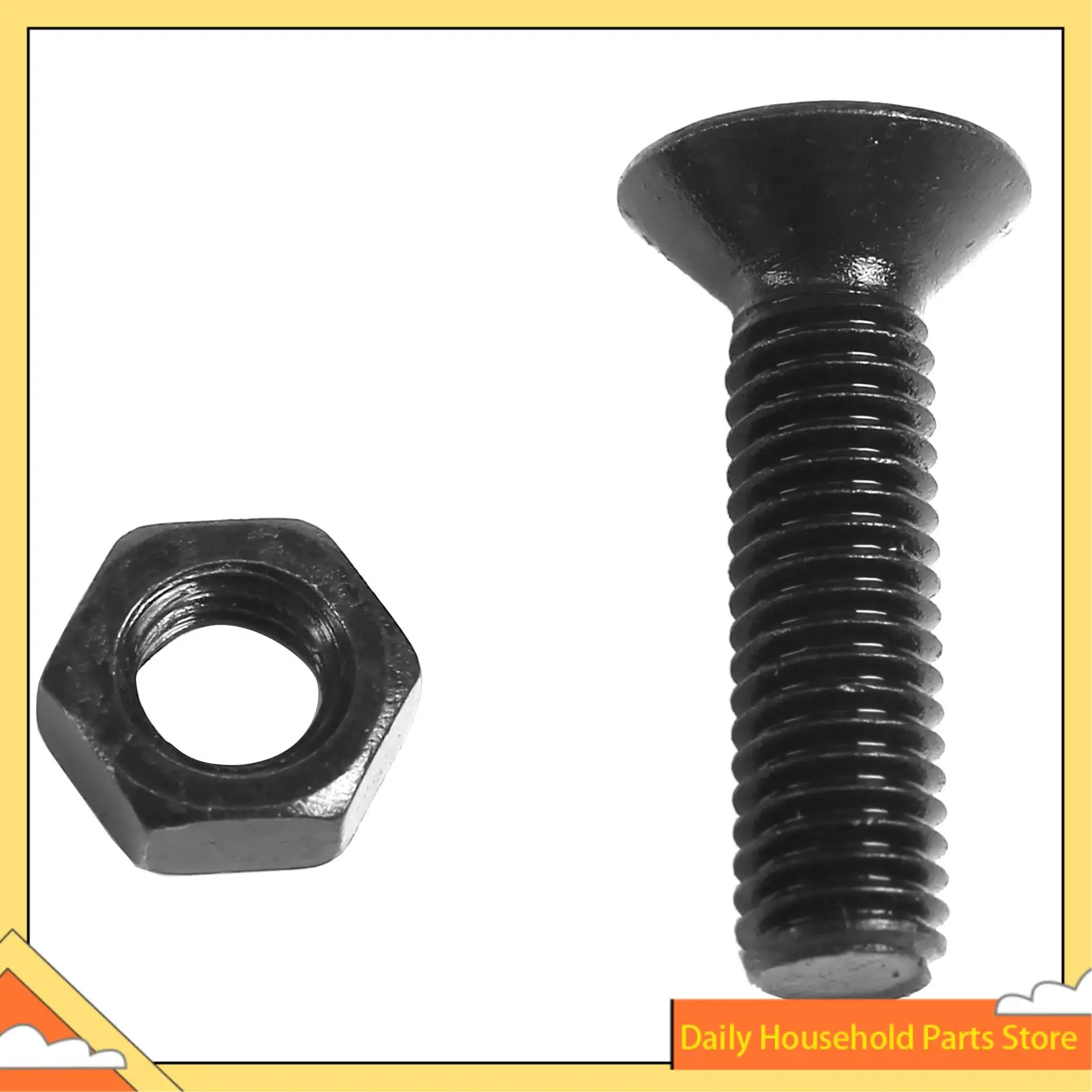 【Great Sale】460Pcs M3 M5 Alloy Steel Countersunk Flat Head Hex Socket Cap Screws Nuts Set Assortment Kit Precise Metric Bolts