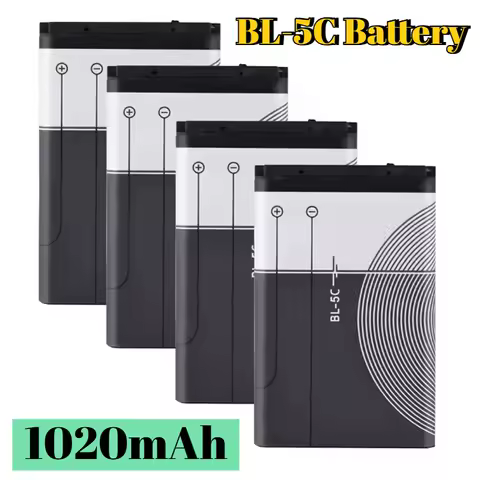 BL-5C Phone Battery Акамулятор for Broadcast Radio / Nokia 1100 1110 1200 1208 1280 1600 2600 2700 3100 3110 5130 6230 6230i N70