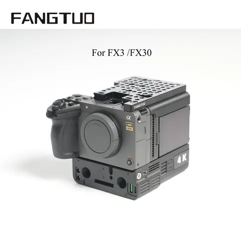FANGTUO Kit per telecamera cinematografica Sony FX3 FX30 Modulo di espansione piastra batteria con attacco a V Cineback