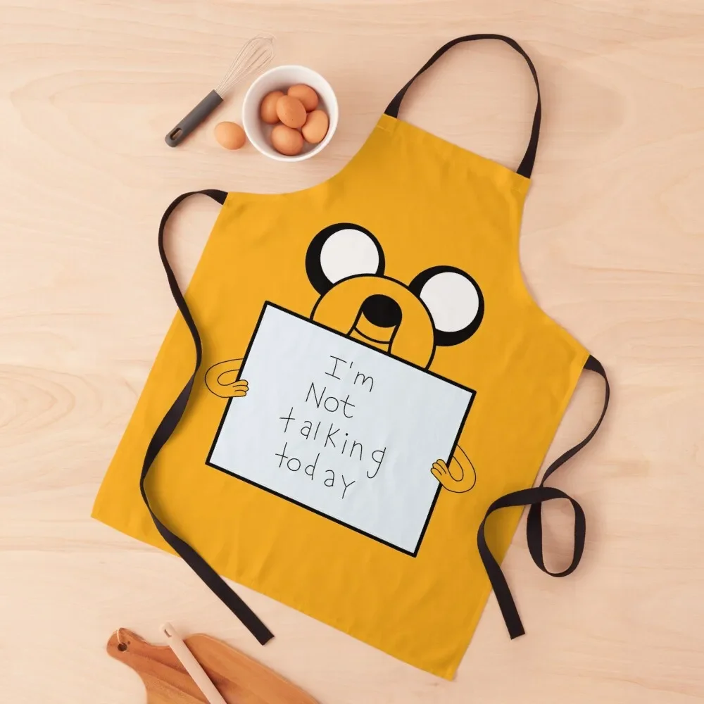 

I'm not talking today Apron Women's Kitchen Cooking man chef uniform Household Items Kitchen Apron