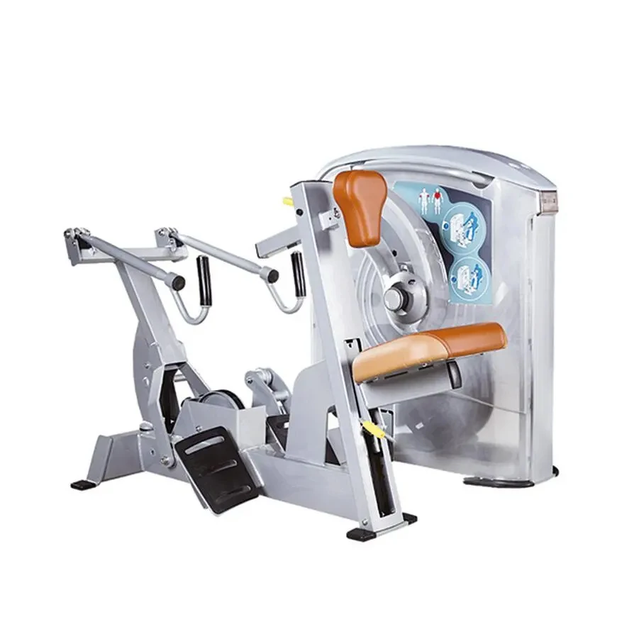 Commercial Gym Steel Fitness Equipment-Pin-Loaded Seated Rowing Machine Adjustable for Arm & Chest Training Body Building Row